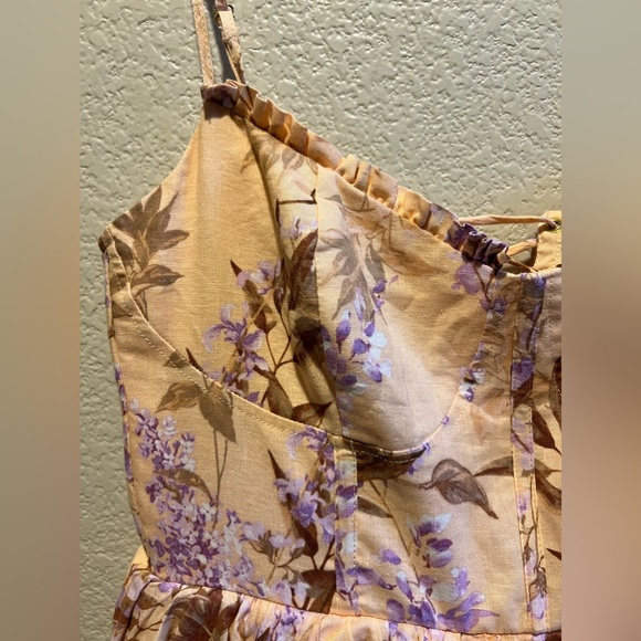 House of Harlow 1960 Floral Tier Corset Dress Size Medium - Picture 8 of 16